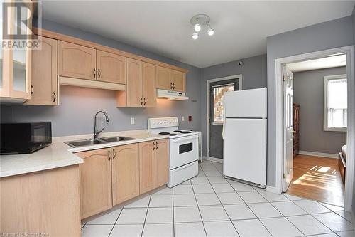 29 Sherman Avenue S Unit# 6, Hamilton, ON - Indoor Photo Showing Kitchen With Double Sink