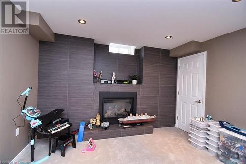 15 Clement Drive, Stoney Creek, ON - Indoor With Fireplace