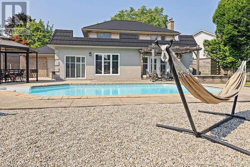 574 Tomahawk Crescent, Ancaster, ON - Outdoor With In Ground Pool