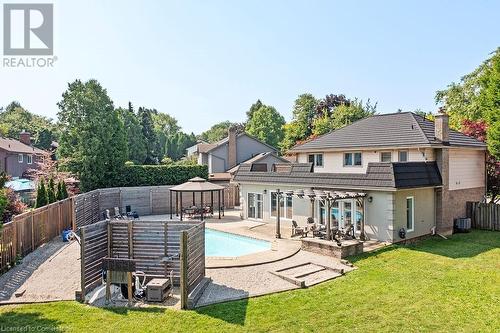 574 Tomahawk Crescent, Ancaster, ON - Outdoor With In Ground Pool With Deck Patio Veranda