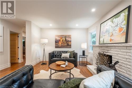 898 Partridge Drive, Burlington, ON - Indoor Photo Showing Living Room With Fireplace