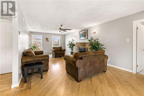 2 Braden Street, Riverview, NB - Indoor Photo Showing Living Room With Fireplace