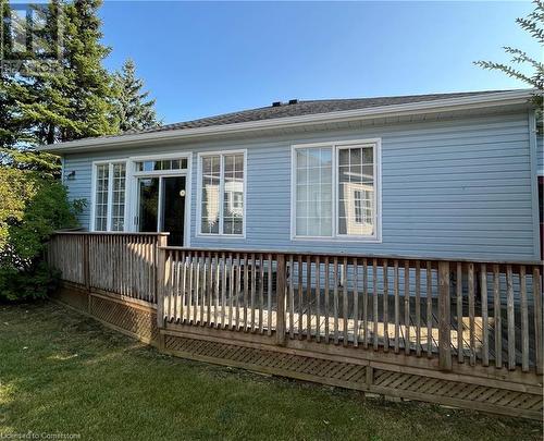 rear of home and deck - 244 Silverbirch Boulevard, Mount Hope, ON - Outdoor With Deck Patio Veranda