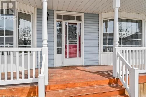 front door - 244 Silverbirch Boulevard, Mount Hope, ON - Outdoor With Deck Patio Veranda