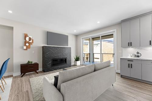 1682 Harbour View Crescent, West Kelowna, BC - Indoor Photo Showing Living Room With Fireplace