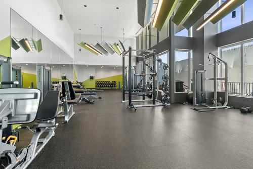 3501-1191 Sunset Drive, Kelowna, BC - Indoor Photo Showing Gym Room