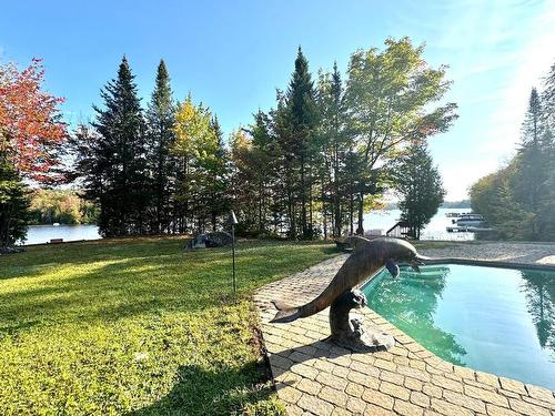 Vue d'ensemble - 4855 Ch. Du Lac-Théodore, Morin-Heights, QC - Outdoor With In Ground Pool With Deck Patio Veranda