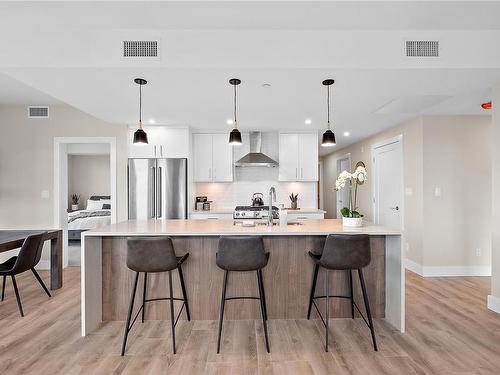 502-2520 Hackett Cres, Central Saanich, BC - Indoor Photo Showing Kitchen With Stainless Steel Kitchen With Upgraded Kitchen