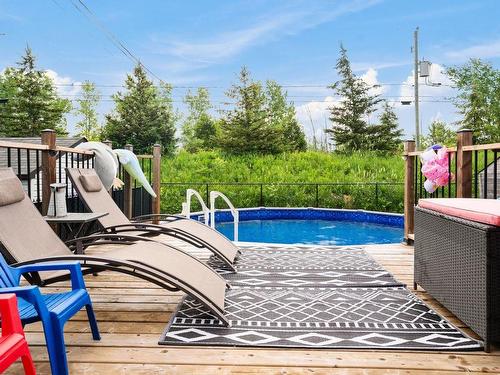 Cour - 292 Rue Capes, Saint-Constant, QC - Outdoor With Above Ground Pool