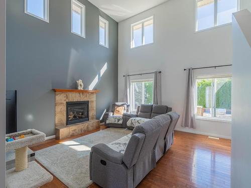 360 Cougar Road, Kamloops, BC - Indoor Photo Showing Living Room With Fireplace