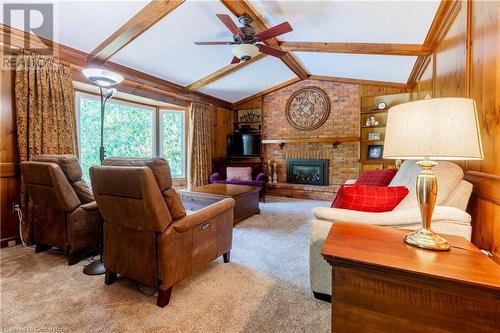 1092 Havendale Boulevard, Burlington, ON - Indoor Photo Showing Living Room With Fireplace