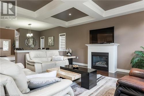 186 Millen Road, Hamilton, ON - Indoor Photo Showing Living Room With Fireplace