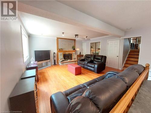 16 Flamingo Drive, Hamilton, ON - Indoor Photo Showing Living Room With Fireplace