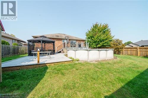 60 Anderson Avenue, Simcoe, ON - Outdoor With Above Ground Pool With Backyard