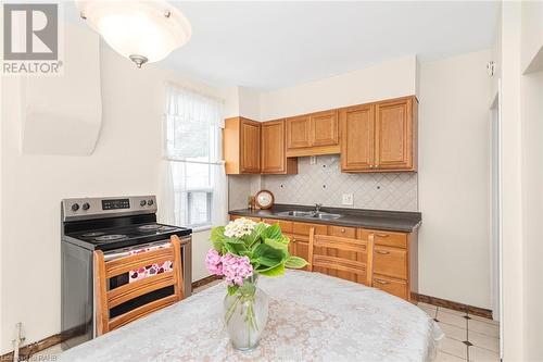 62 Francis Street, Hamilton, ON - Indoor Photo Showing Kitchen With Double Sink