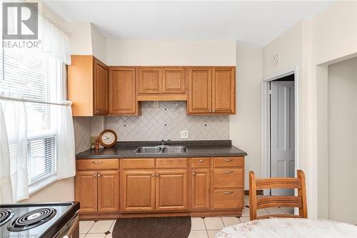 62 Francis Street, Hamilton, ON - Indoor Photo Showing Kitchen With Double Sink