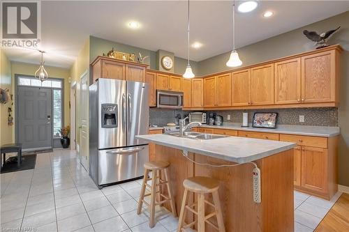 38 Aaron Trail, Welland, ON - Indoor Photo Showing Kitchen With Stainless Steel Kitchen With Double Sink