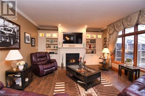 85 Unity Side Road, Caledonia, ON - Indoor Photo Showing Living Room With Fireplace