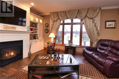 85 Unity Side Road, Caledonia, ON - Indoor Photo Showing Living Room With Fireplace