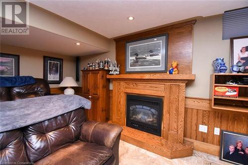 85 Unity Side Road, Caledonia, ON - Indoor Photo Showing Living Room With Fireplace