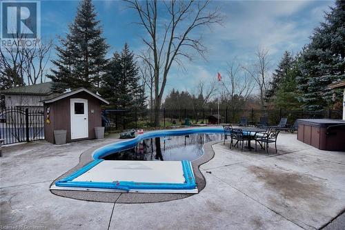 85 Unity Side Road, Caledonia, ON - Outdoor With In Ground Pool With Backyard