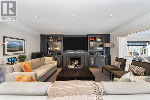 15 Hillholm Road, Toronto, ON - Indoor Photo Showing Living Room With Fireplace