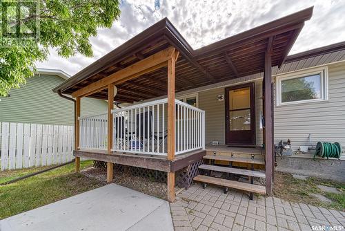 97 Edelweiss Crescent, Moose Jaw, SK - Outdoor With Deck Patio Veranda With Exterior