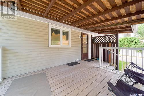 97 Edelweiss Crescent, Moose Jaw, SK - Outdoor With Deck Patio Veranda With Exterior