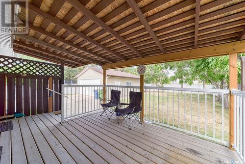 97 Edelweiss Crescent, Moose Jaw, SK - Outdoor With Deck Patio Veranda With Exterior