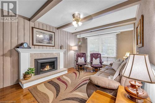 20 Cedar Street, Waterdown, ON - Indoor Photo Showing Living Room With Fireplace