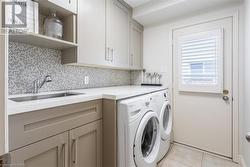 Convenient main floor laundry room - 