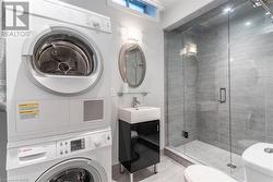 Convenient 3 pc Bathroom and 2nd laundry in lower level - 