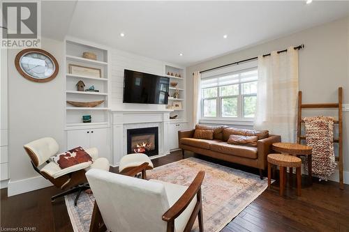 108 Main Street S, Waterdown, ON - Indoor Photo Showing Living Room With Fireplace