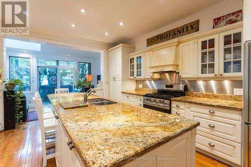 107 Cowan Avenue, Toronto (South Parkdale), ON - Indoor Photo Showing Kitchen With Double Sink