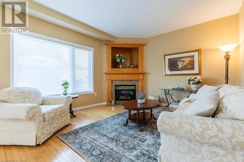 229 Gatestone Drive, Hamilton, ON - Indoor Photo Showing Living Room With Fireplace