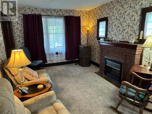 14 James Street, Strathroy-Caradoc (Nw), ON - Indoor Photo Showing Living Room With Fireplace