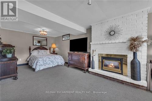 14 Par Place, Hamilton (Gershome), ON - Indoor Photo Showing Bedroom With Fireplace