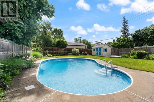 57 West 4Th Street, Hamilton, ON - Outdoor With In Ground Pool With Backyard