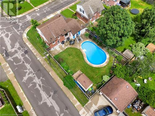 57 West 4Th Street, Hamilton, ON - Outdoor With Above Ground Pool With View