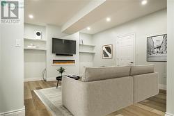 virtually staged Media room - 