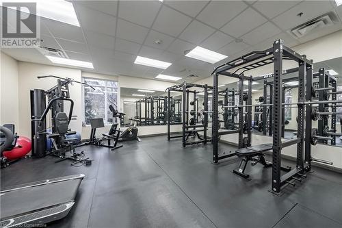 90 Charlton Avenue W Unit# 802, Hamilton, ON - Indoor Photo Showing Gym Room