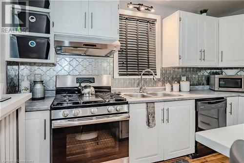 187 Grenfell Street, Hamilton, ON - Indoor Photo Showing Kitchen With Double Sink