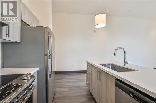 121 King Street E Unit# 601, Hamilton, ON - Indoor Photo Showing Kitchen With Stainless Steel Kitchen With Upgraded Kitchen