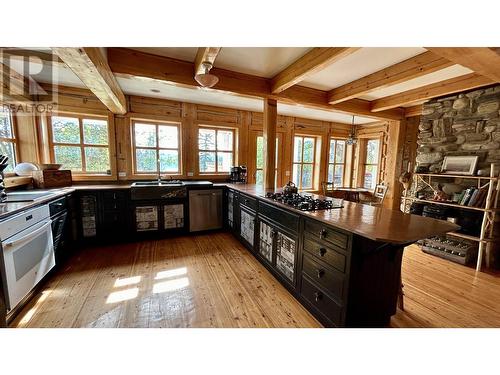 4802 Hamilton Road, Lac La Hache, BC - Indoor Photo Showing Kitchen With Double Sink