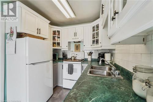 1007 Dunsmure Road, Hamilton, ON - Indoor Photo Showing Kitchen With Double Sink