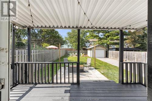 1727 Westminster Boulevard, Windsor, ON - Outdoor With Deck Patio Veranda