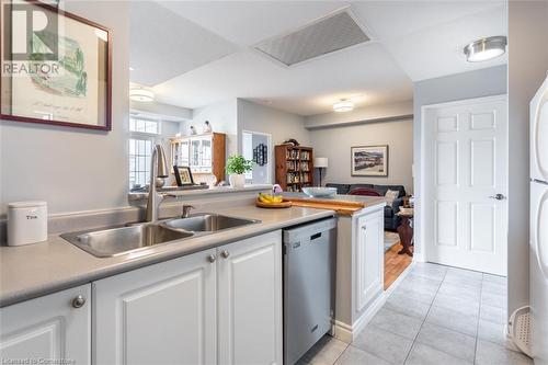 2300 Parkhaven Boulevard Unit# 407, Oakville, ON - Indoor Photo Showing Kitchen With Double Sink