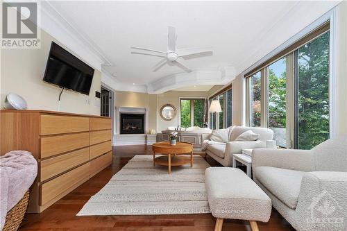 101 Arthur Road, Tay Valley, ON - Indoor Photo Showing Living Room With Fireplace