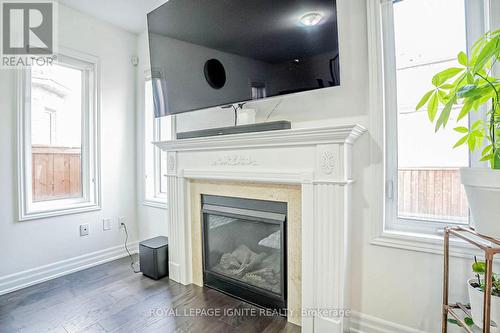 69 Thornbush Boulevard, Brampton, ON - Indoor Photo Showing Living Room With Fireplace