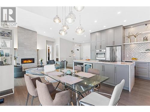 419 Shorts Road, Fintry, BC - Indoor Photo Showing Dining Room